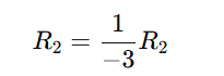 Calculate Reduced Row Reduction Echelon Form Divide Row 2 by -3