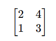 2x2 matrix